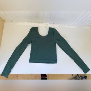 aeropostale forest green long sleeve top
